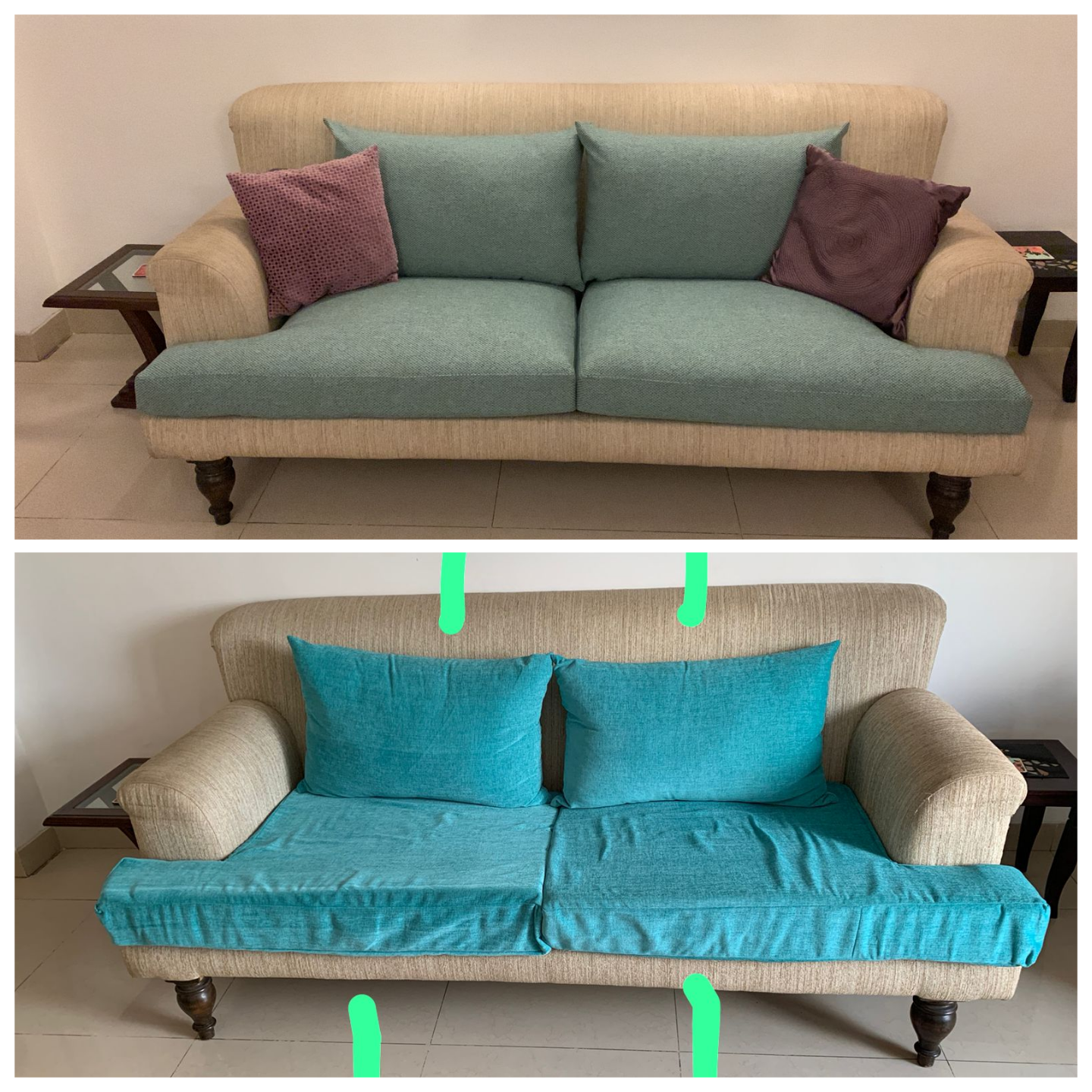 Proficient hands restoring sofas to perfection; impeccable, affordable sofa repair.